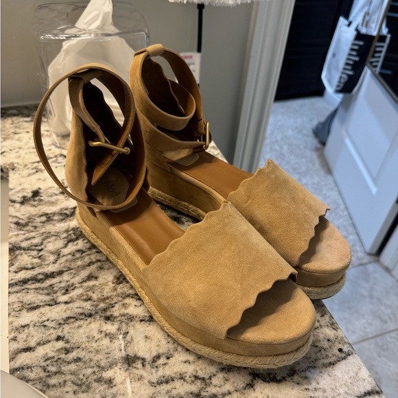 Chloe Espadrille Wedges - Picture 1 of 4
